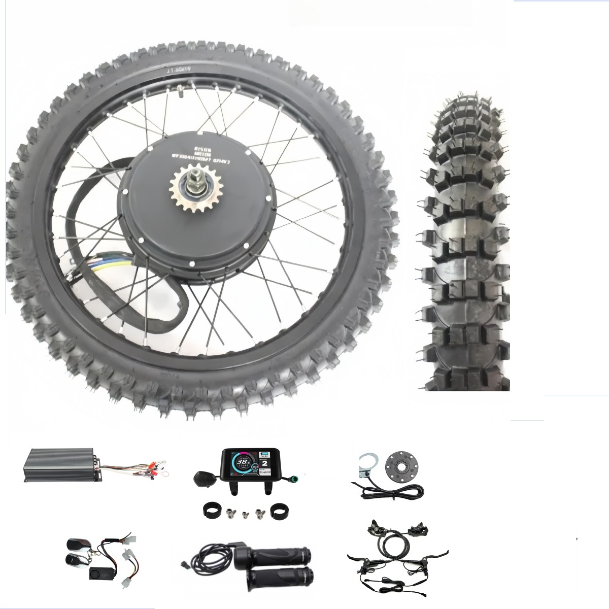 72V 5000W Hub Motor Kit - Ebike 48v-72v 3000-8000w 17 
