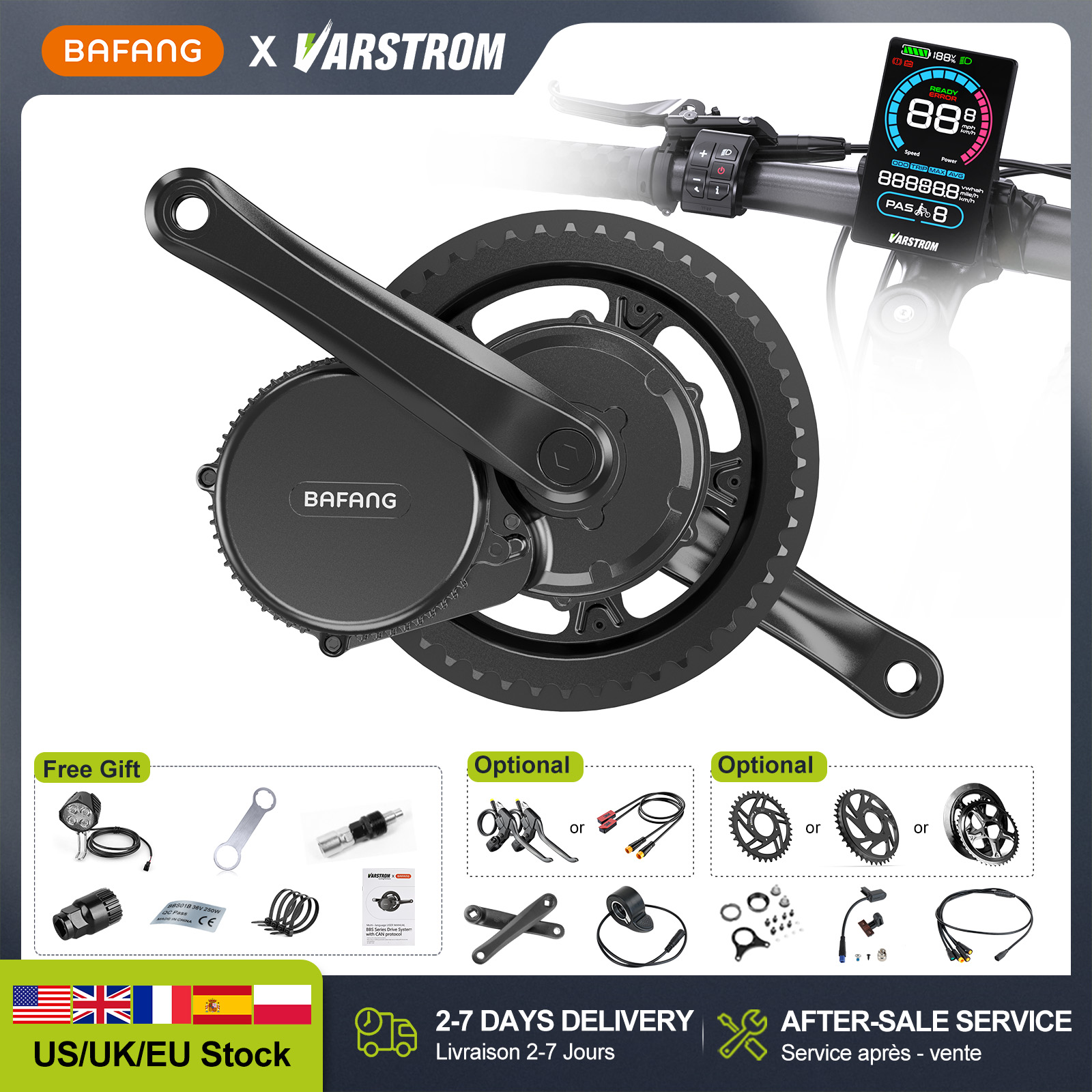 Bafang Bbshd 1000W Conversion Kit - [Estoque nos EUA] Novo Kit de