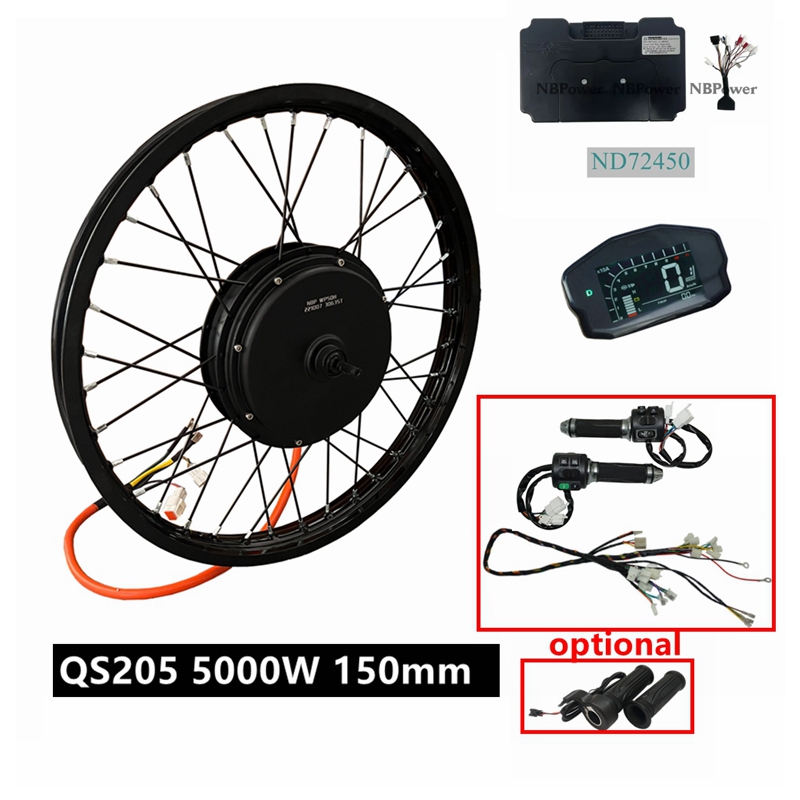 72V 5000W Hub Motor Kit - Kit de Bicicleta Elétrica NBpower/QS205 V3