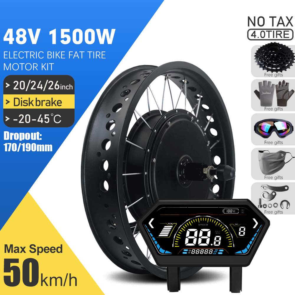 72V 5000W Hub Motor Kit - Kit de Bicicleta Elétrica Fat Bike