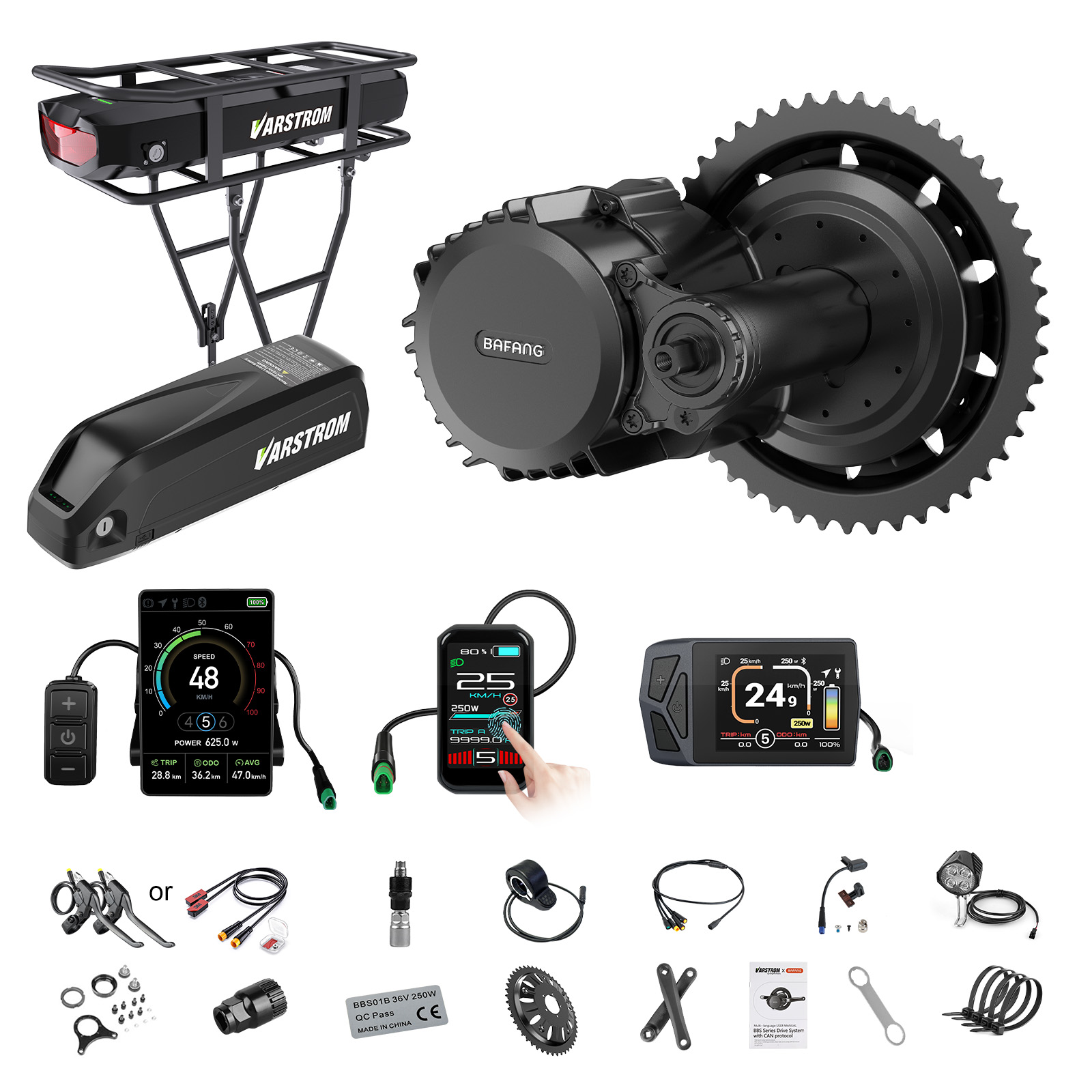 [Envio dos EUA] Kit de Motor C - Mid Drive Motor Kit 52V 1000W avaliação e preço