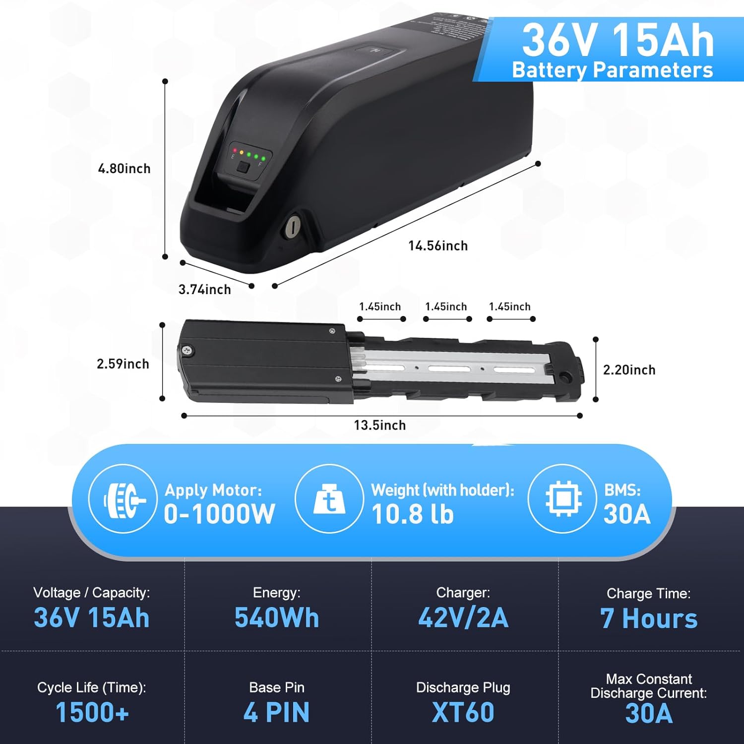 36v 48v 52v hailong ebike bate - Ebike Battery 48V 20Ah Hailong avaliação e preço
