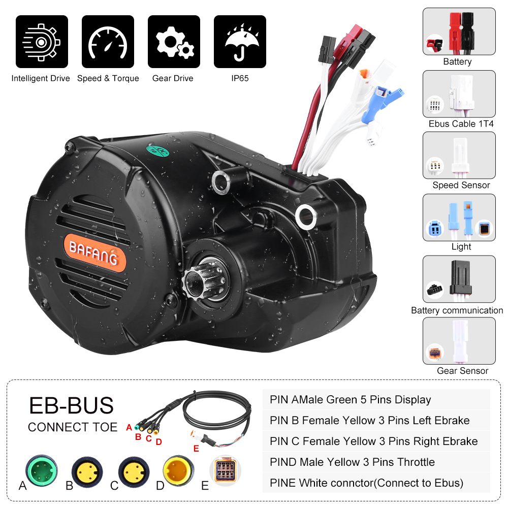 Kit de conversão para biciclet - Mid Drive Motor Kit 52V 1000W avaliação e preço