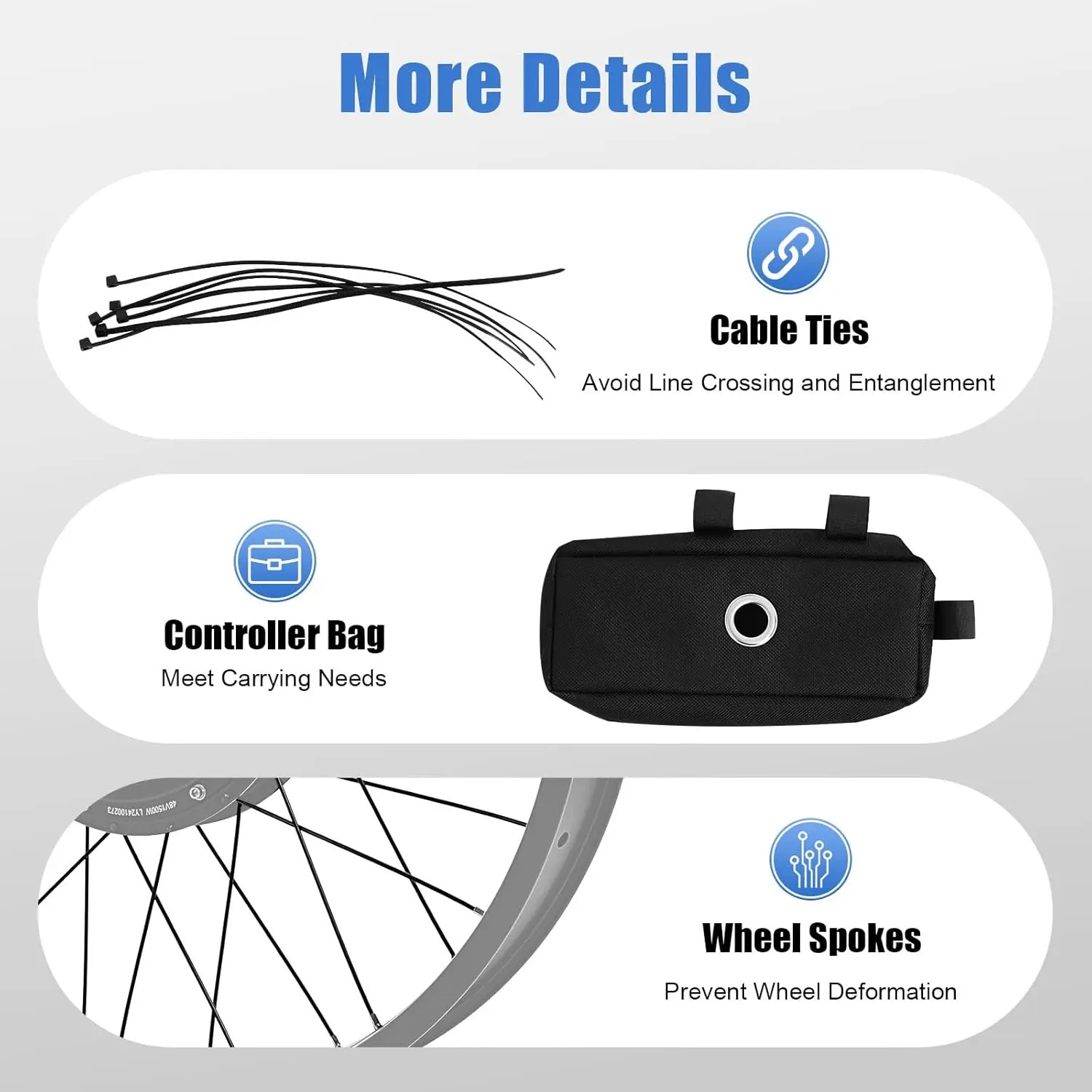 Kit de conversão para biciclet - 72V 5000W Hub Motor Kit avaliação e preço